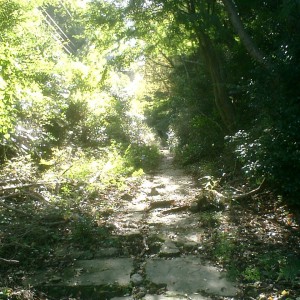 朝熊山ケーブルカー跡